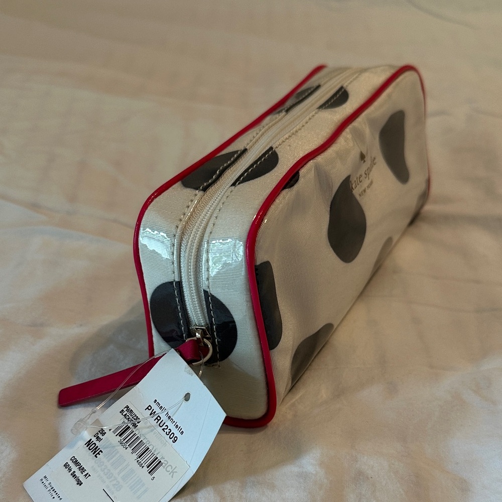 Kate Spade Cream and Black Polka Dot Pouch - Picture 2 of 3